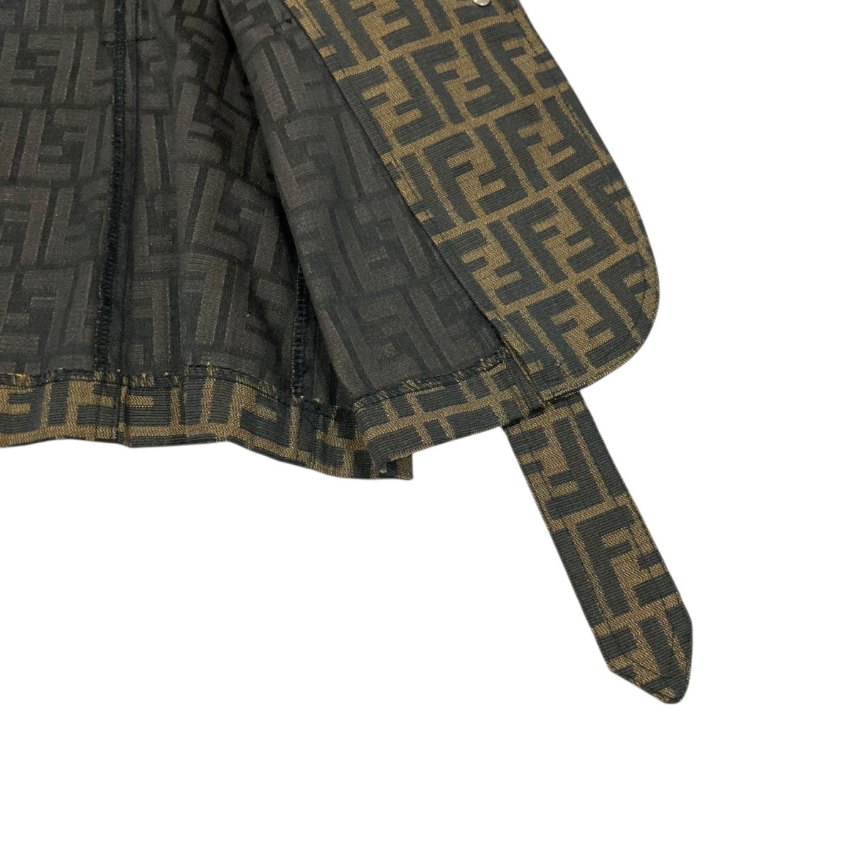 FENDI(フェンディ) ベルト付きズッカ柄ベスト ベージュ サイズ I 42