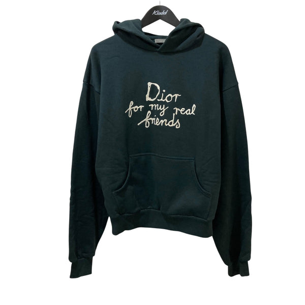 【交渉可】DIOR ロゴ刺繍 ライトブルー パーカー Dior ライトブルー パーカー Mサイズ - メルカリ