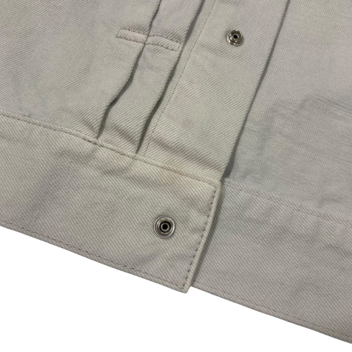 Allege. アレッジ　デニムジャケット　パンツ　セットアップ　ホワイト Allege. アレッジ デニムジャケット パンツ セットアップ ホワイト