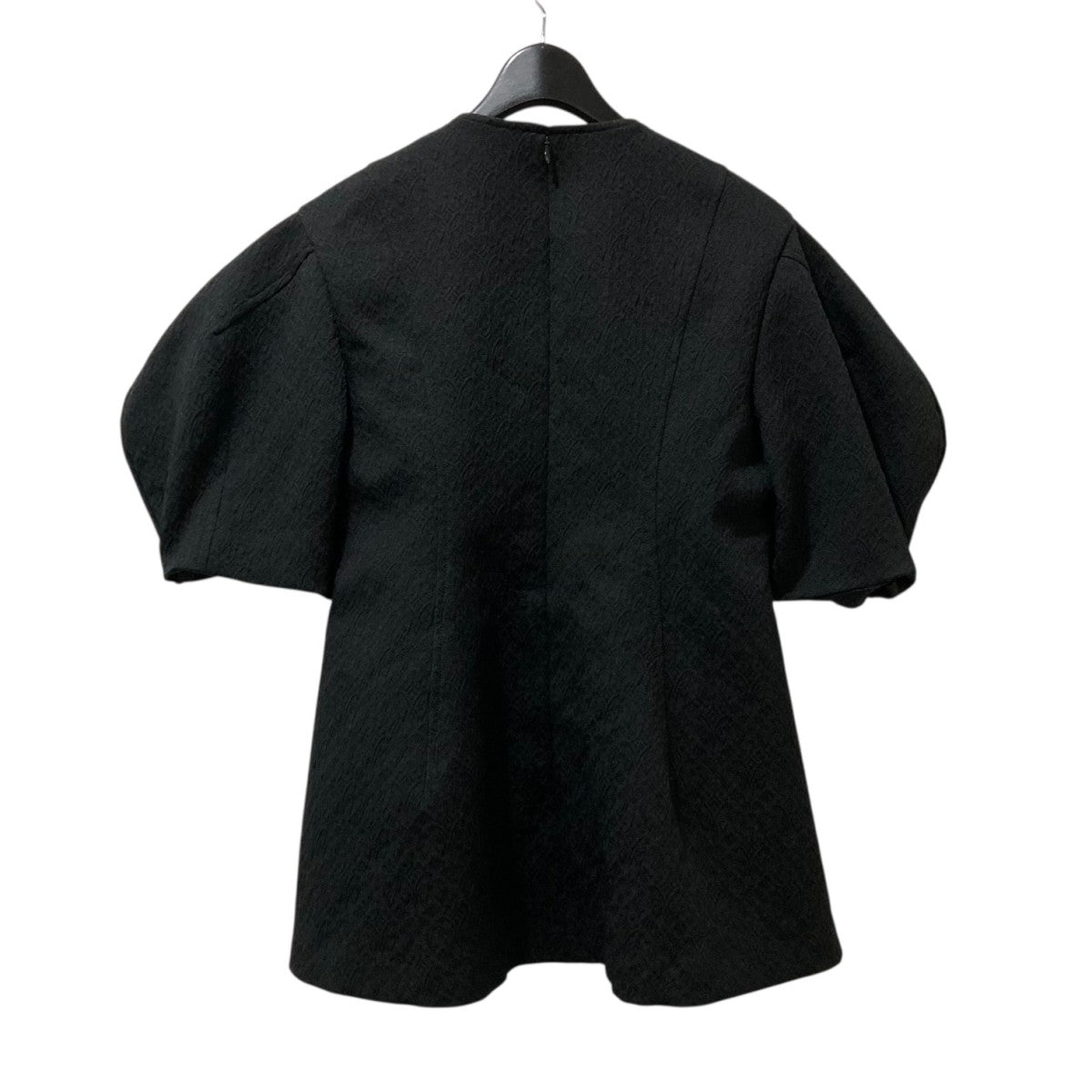 cygne パフスリーブジャガードブラウス 古着・中古-2枚目のアイテム画像