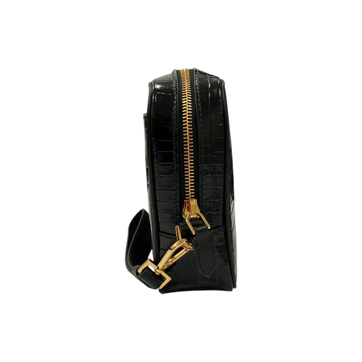 TOM FORD(トムフォード) クロコ型押しクラッチバッグ ブラック