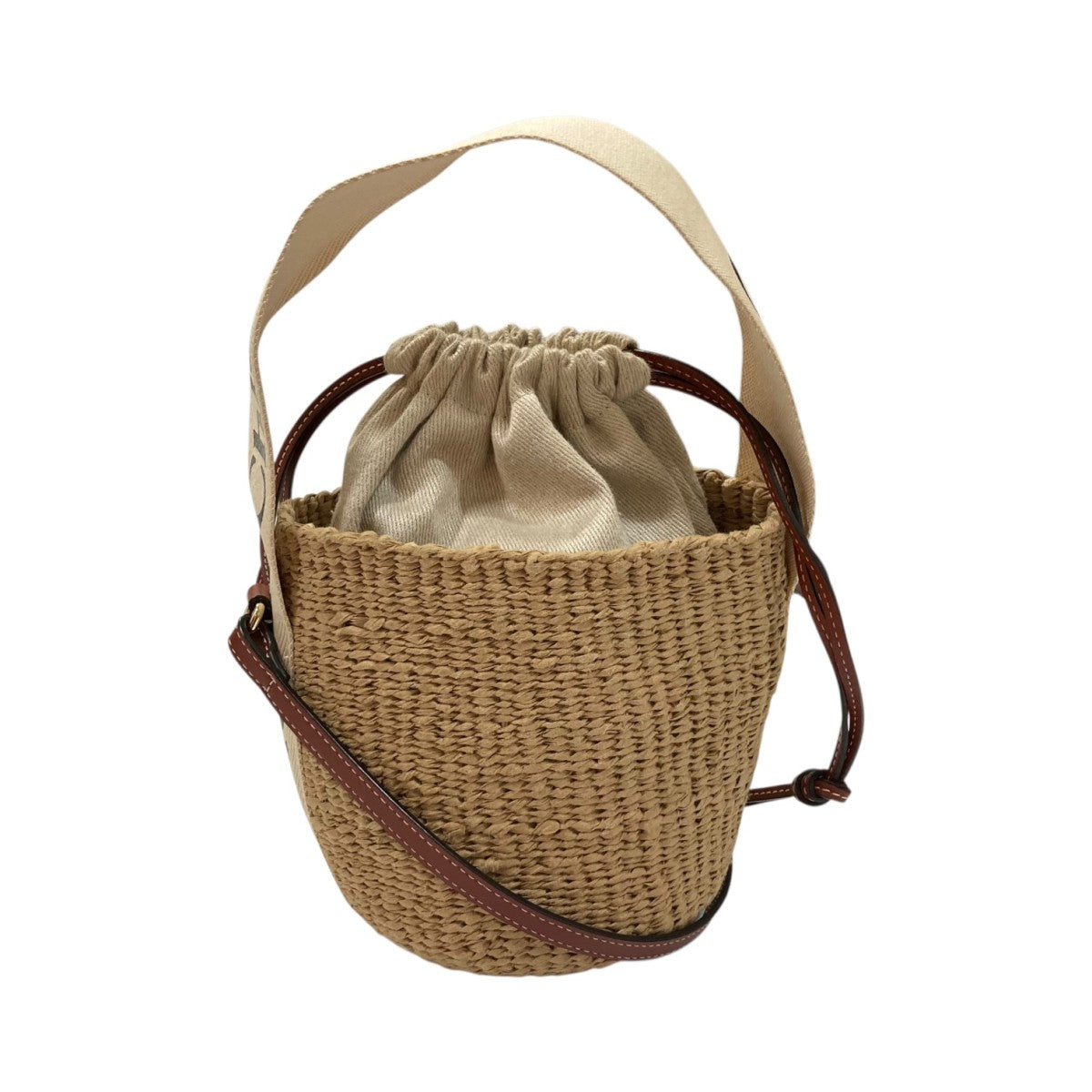 値下げ！★未使用品★Chloé WOODYスモールバスケット セール 20%OFF】Chloe ハンドバッグ WOODY スモールバスケット