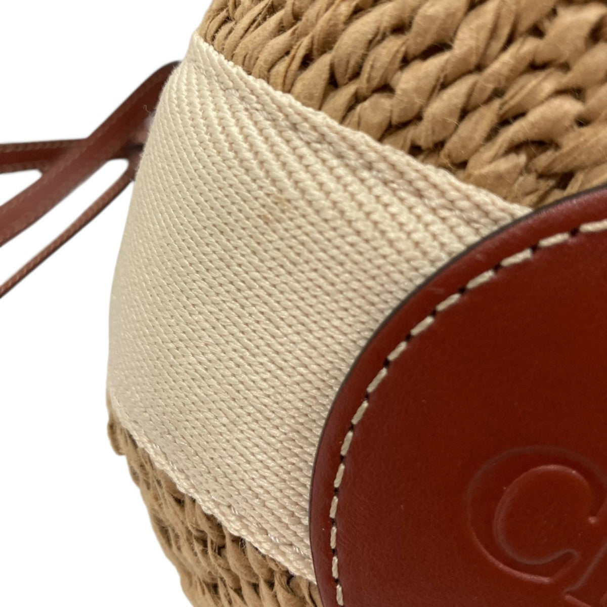 値下げ！★未使用品★Chloé WOODYスモールバスケット クロエ ChloeWoodyスモールバスケットかごバッグ