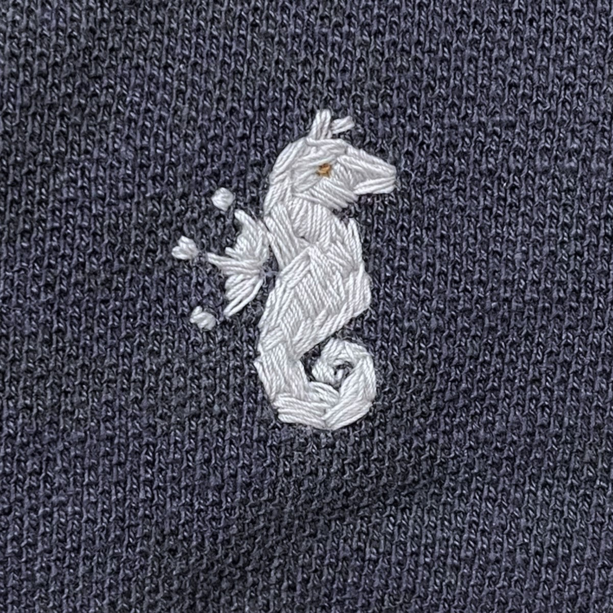 美品 45R ポロシャツ 馬ポロ ブラック スクエアシルエット 刺繍 ゆったりF 美品 45R ポロシャツ 馬ポロ ブラック スクエアシルエット 刺繍