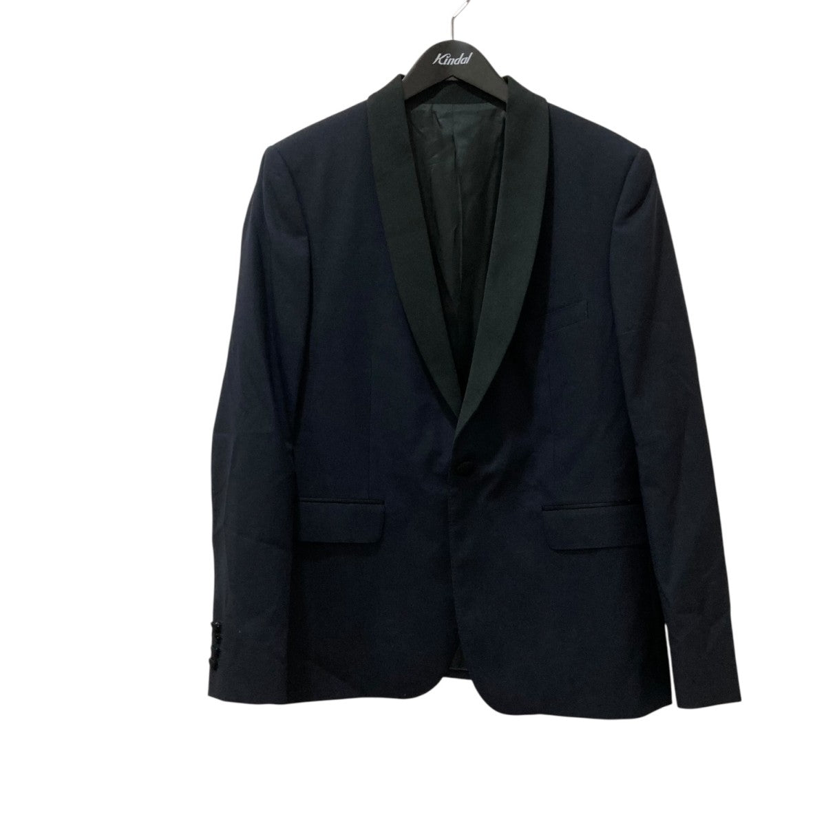 20AW CELINE ベルベット切替 ブラック テーラードジャケット 44 20AW CELINE ベルベット切替 ブラック テーラードジャケット 44