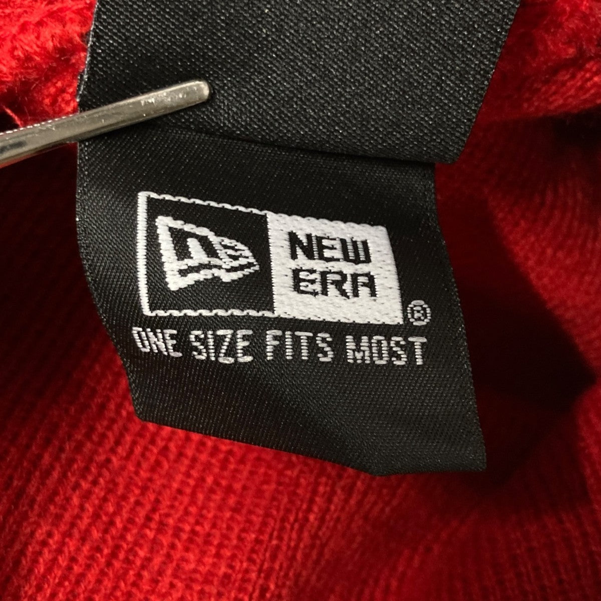 Supreme×New Era 24SSSalvation Beanieニット帽 レッド×ホワイト