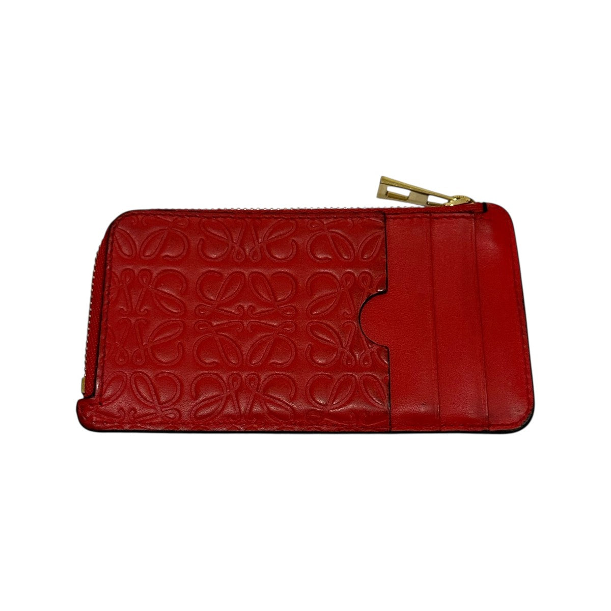 LOEWE(ロエベ) リピートアナグラムカードケース レッド｜【公式