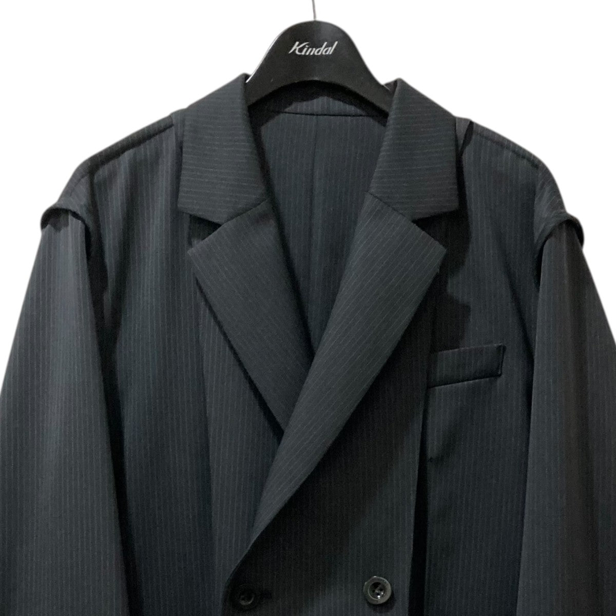 sacai(サカイ) 2025SS Doeskin Jacket ストライプ ダブルジャケット 25 