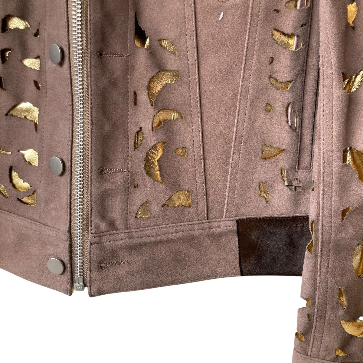 MASU(エムエーエスユー) WING-CUT LEATHER TRUCKER JACKET