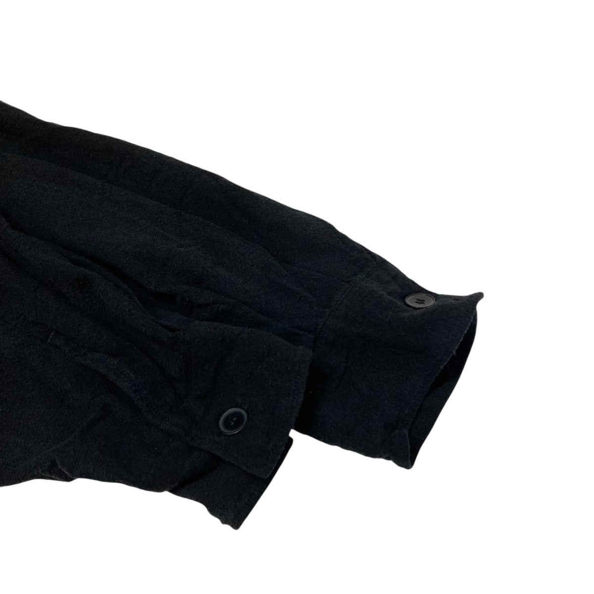 美品 COMOLI ナイロン シャツジャケット ウール ストレッチ ブラック COMOLI -Wool Check Shirt & Nylon Short JKT & L/W Balcollar