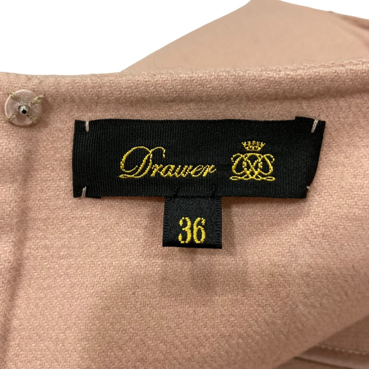 美品☆お直し有り☆ドゥロワーコットンエンブロダイリースカート☆４０サイズ相当 Drawer 雑誌掲載コットンエンブロダイリーギャザースカート