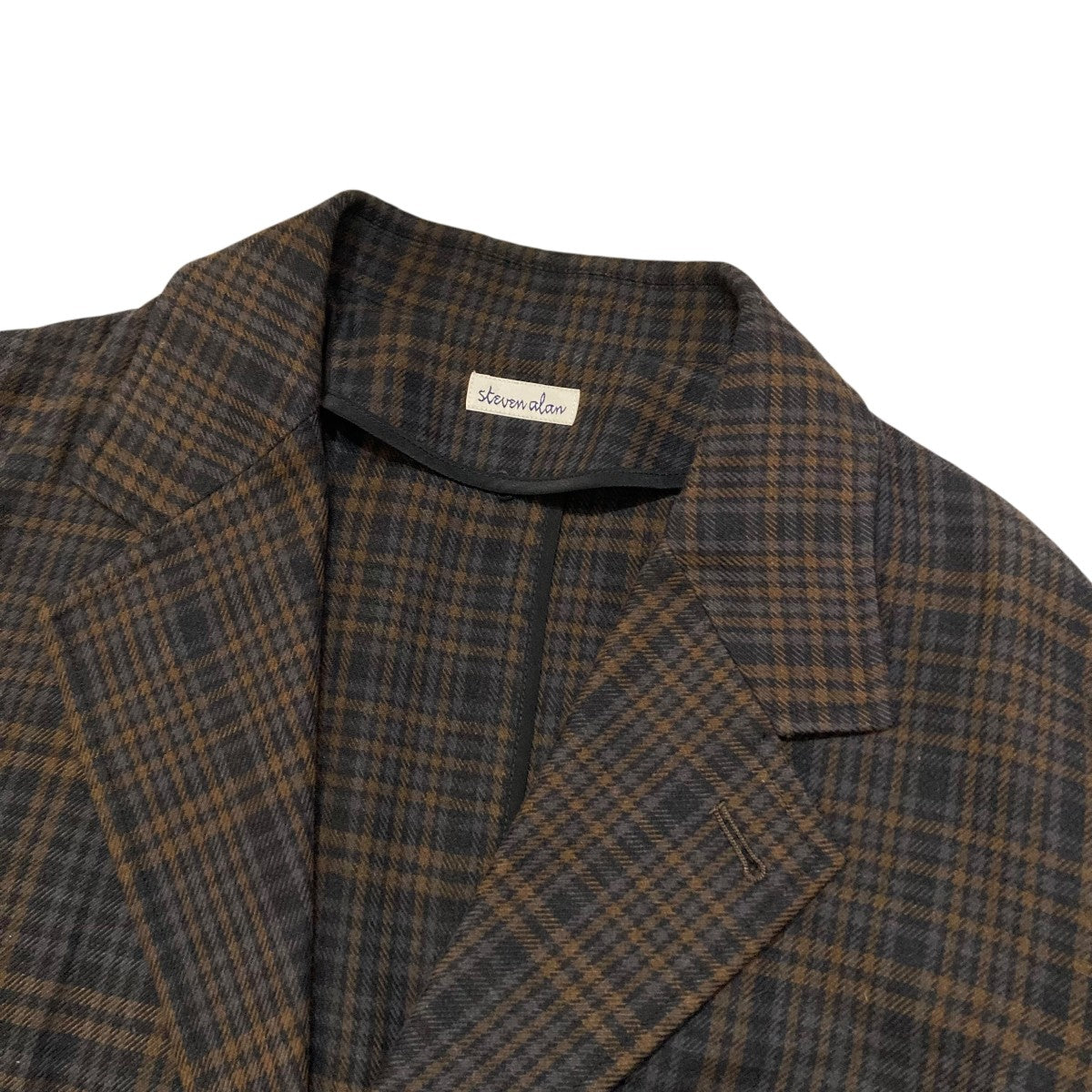 STEVEN ALAN(スティーヴンアラン) C W CHECK CHESTER COATチェスター