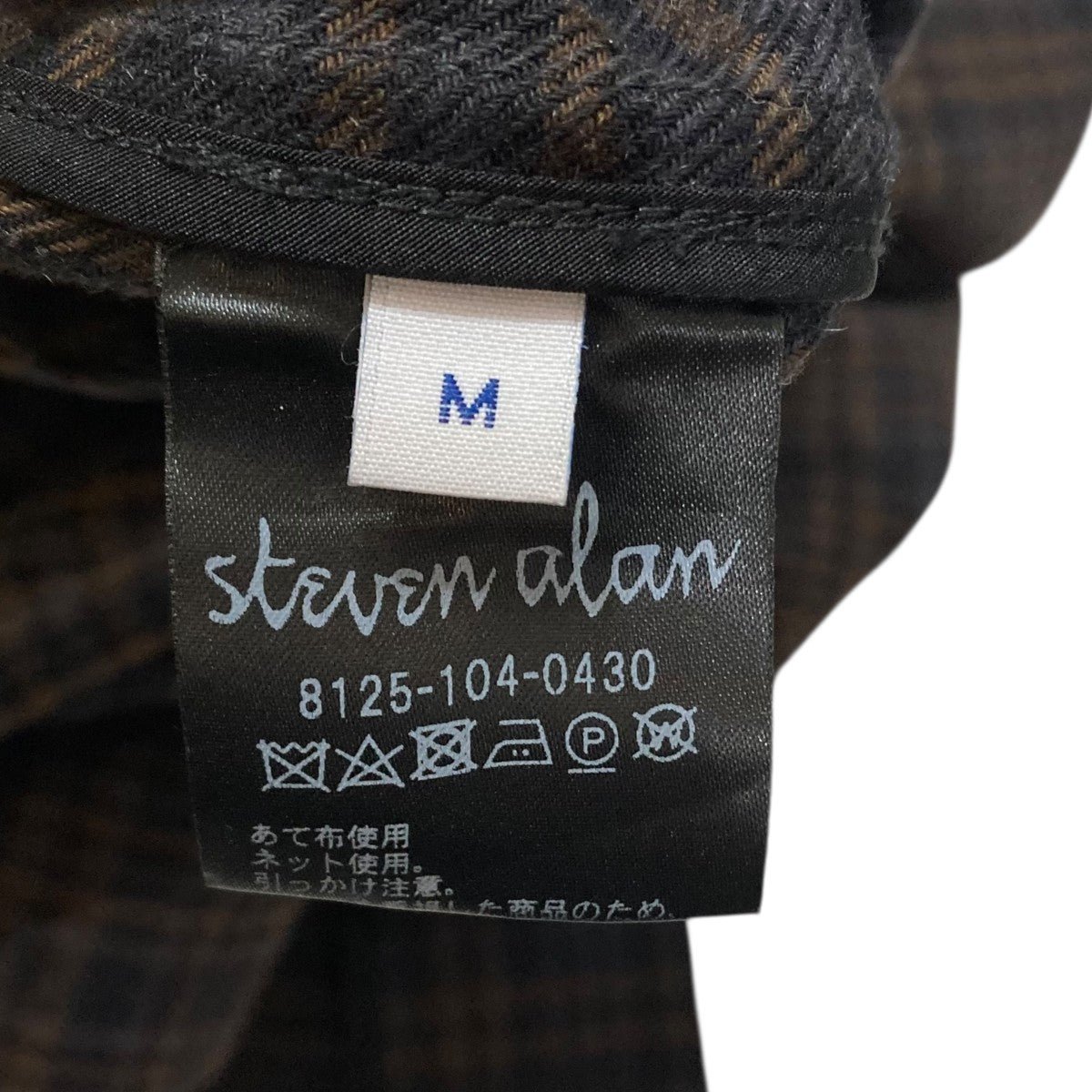 STEVEN ALAN(スティーヴンアラン) C W CHECK CHESTER COATチェスター