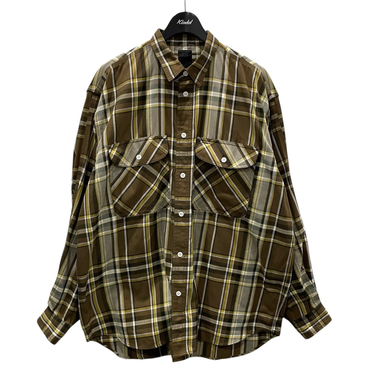 DAIWA PIER39(ダイワピア39) チェック柄シャツ TECH ELBOW PATCH