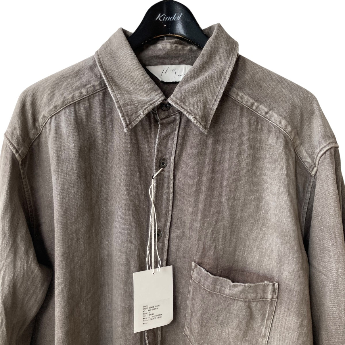 ancellm シャツカバーオール ANCELLM | アンセルム DENIM COVERALL(INDIGO) / デニム