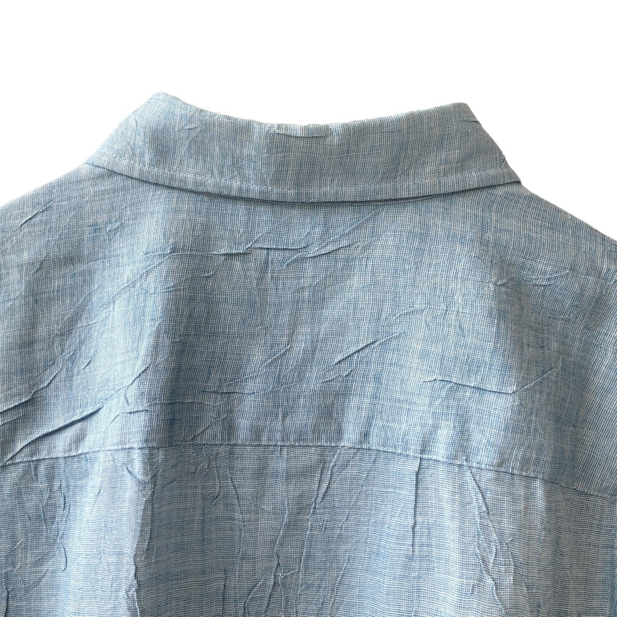 me ISSEY MIYAKE シワ加工 総柄 オーバーサイズ ブラウス 半袖