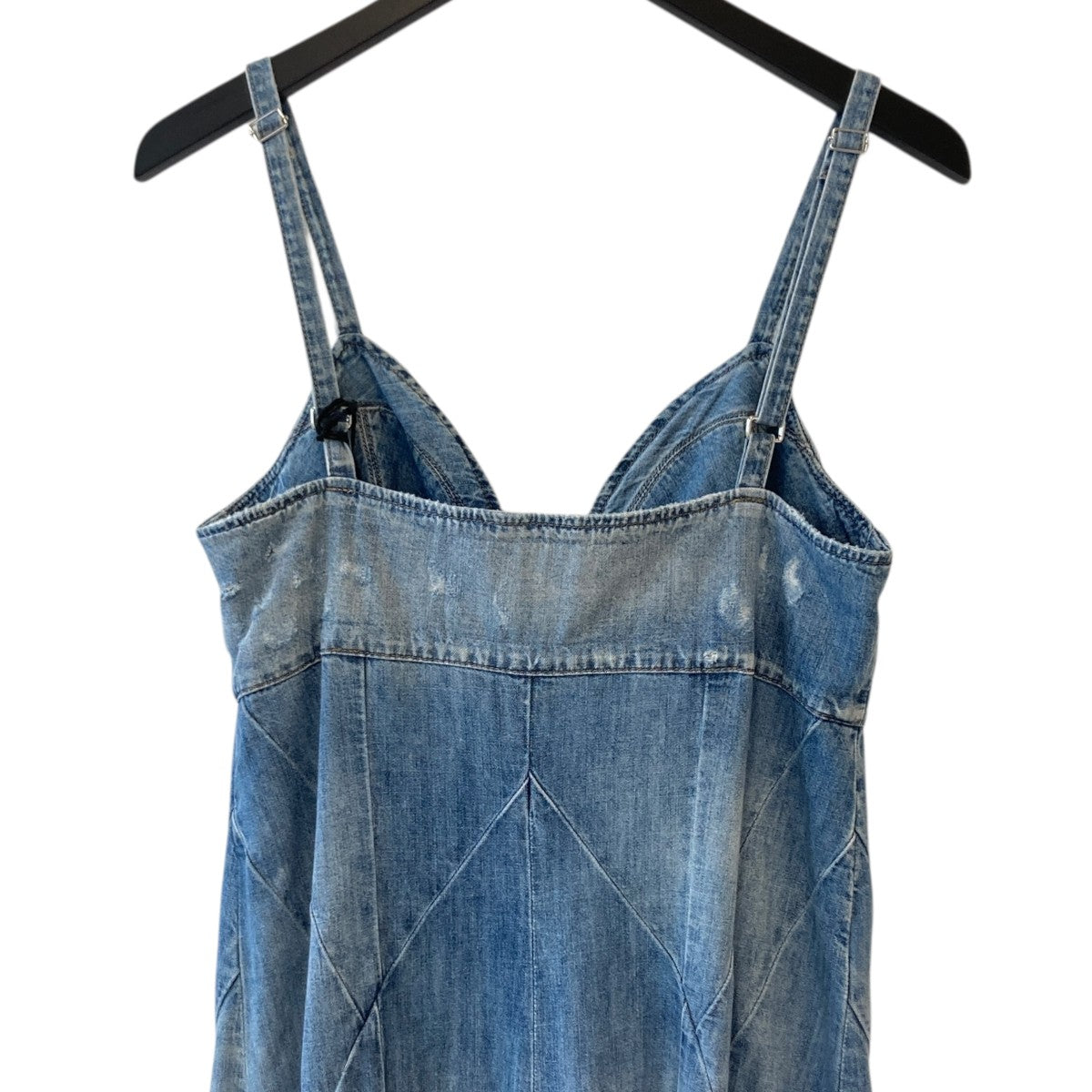 ＊DIESEL＊ロゴ デニム ロングワンピース マキシ 関税送料込 DIESEL(ディーゼル) ダメージ加工 デニムロングワンピース00SUQS