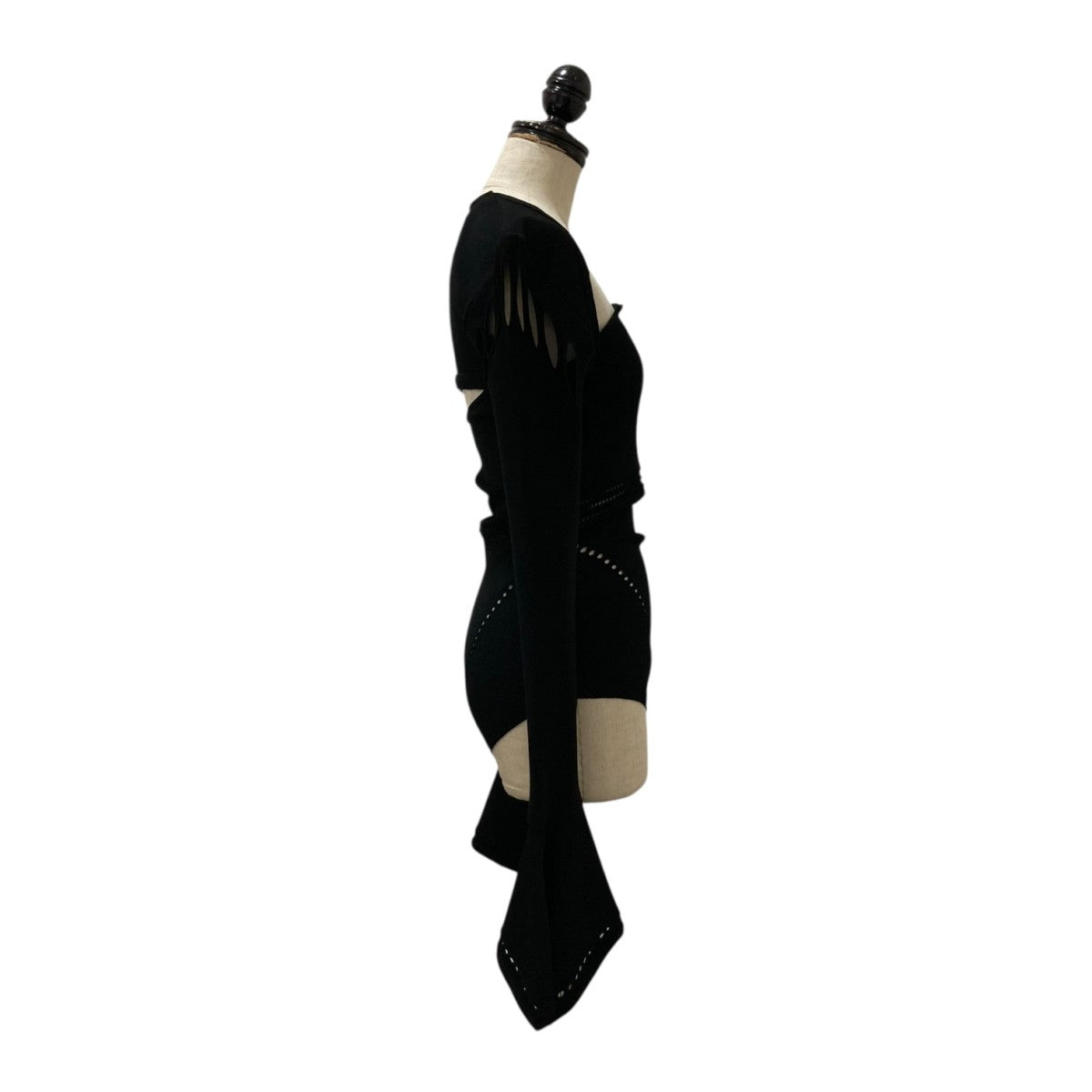 FETICO(フェティコ) MESH KNIT SHAPED-NECK BODYSUITニット