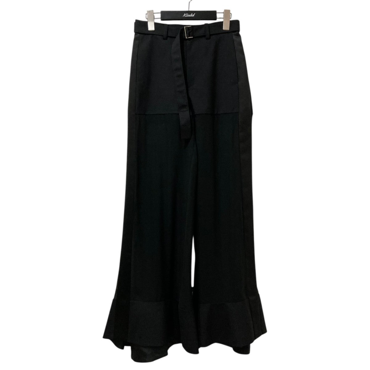 Sacai サカイ 23-06763ウールメルトンレイヤードショーツ スカート sacai(サカイ) Cotton Gabardine Skirtベルテッドバックプリーツ