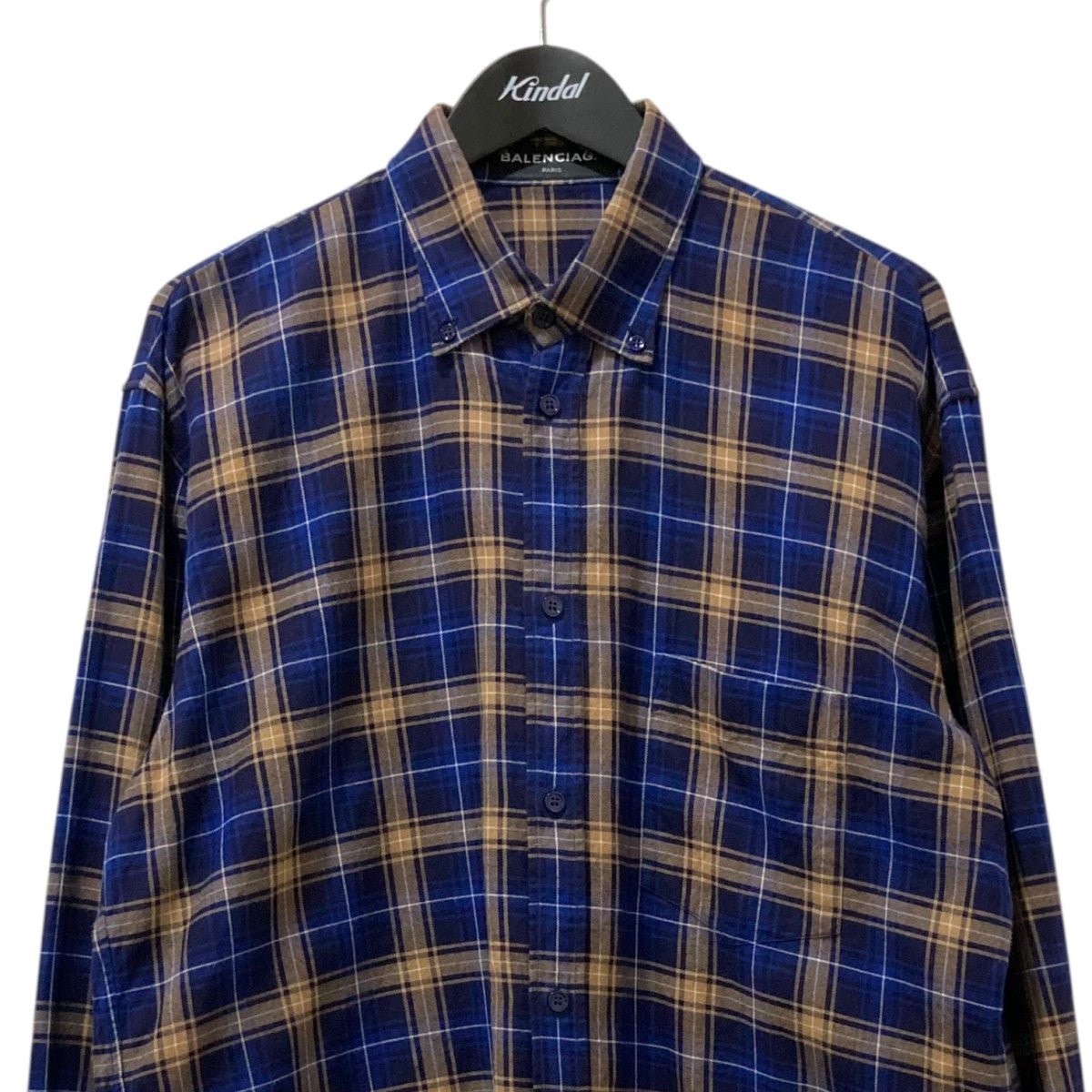 Balenciaga チェック柄シャツ カーキ BALENCIAGA (バレンシアガ) 24AW グラフィックTシャツ