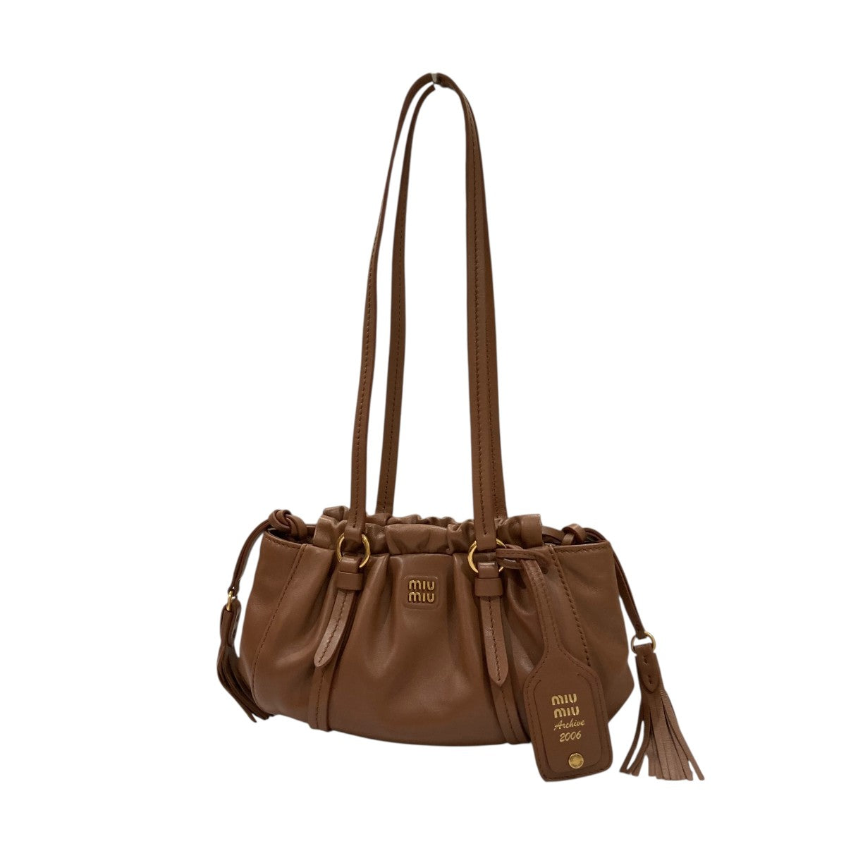 MIU MIU(ミュウミュウ) Joie Nappa Leather Bagミニバッグ