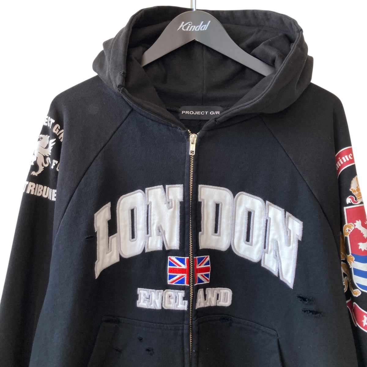PROJECT G/R LONDON ジップフーディー パーカー PROJECT G/R LONDON ジップフーディー パーカー - メルカリ