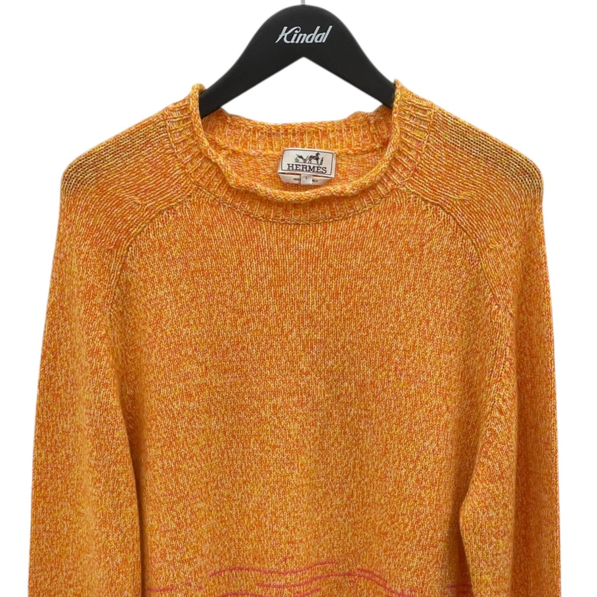 HERMES mouline ombre グラデーション カシミヤ ニット 古着・中古-3枚目のアイテム画像