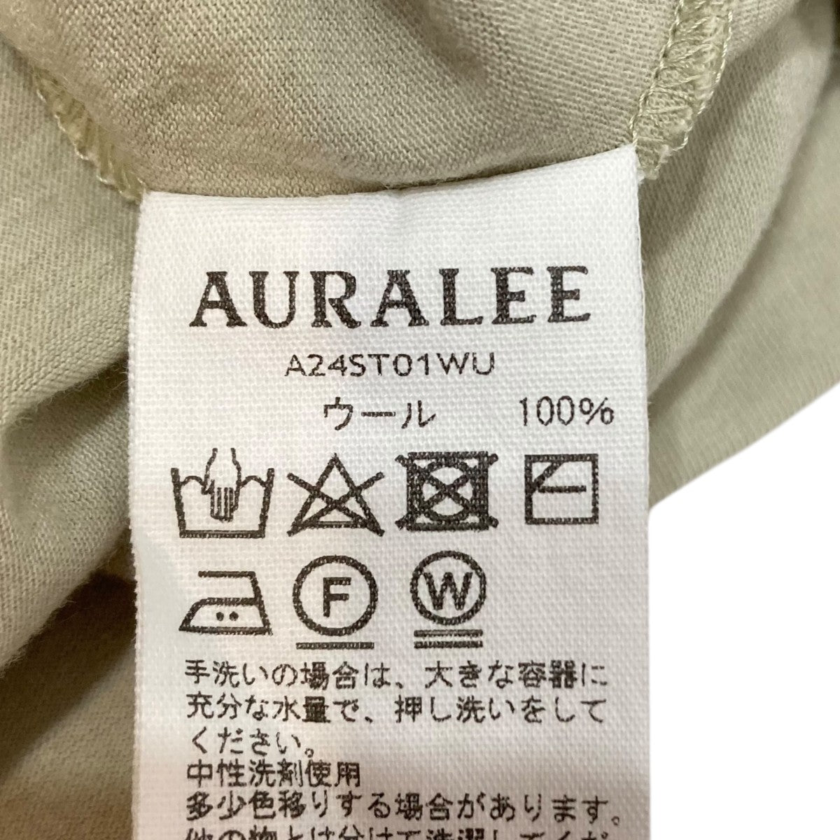AURALEE 半袖カットソー　サイズ1 AURALEE(オーラリー) SUPER SOFT WOOL JERSEY TEE半袖カットソー