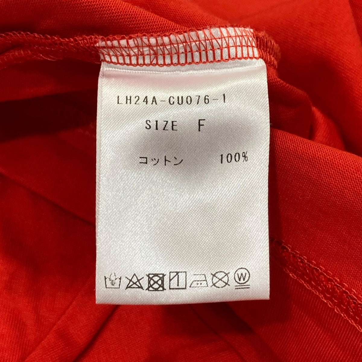 ローヘン LOHEN Voxy line cropped T shirt クロップドロングスリーブTシャツ LH24A-CU076-1 レッド サイズ 2024AW PRE ORDER】Voxy line cropped T shirt – LOHEN