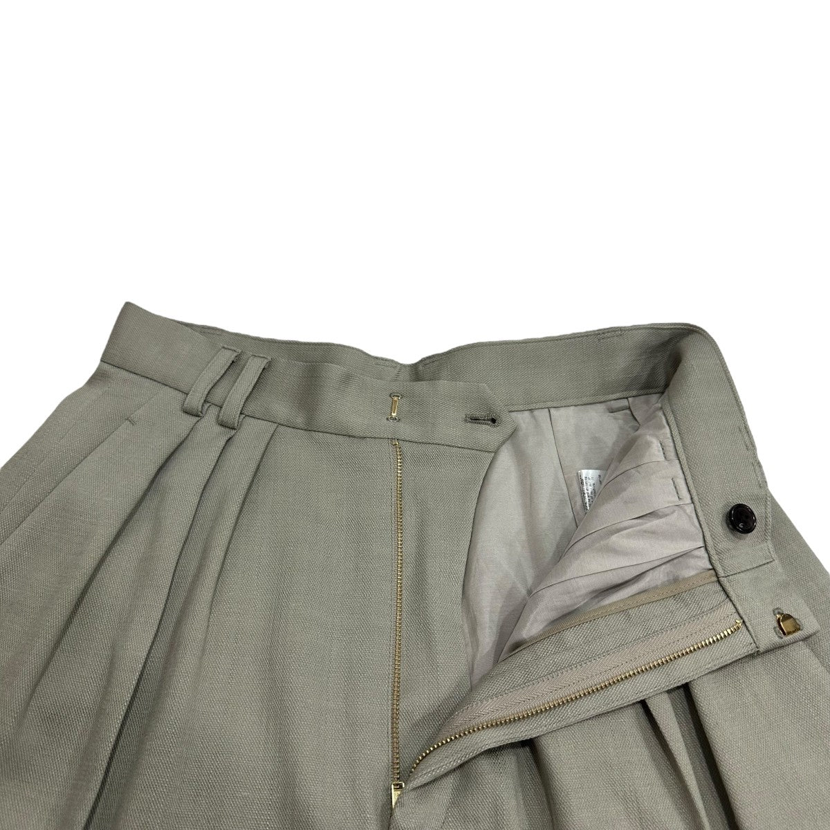 【美品】6(ROKU) OXFORD TUCK PANTS 6（ロク）の「＜6(ROKU)＞OXFORD TUCK PANTS 2022SS/パンツ