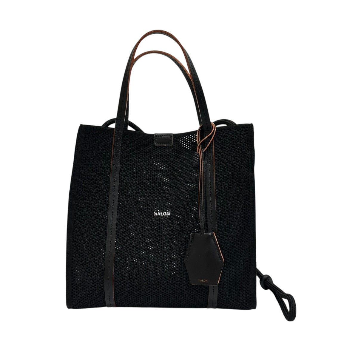 【美品】HALON ブラック トートバッグ hALON＞バリスティックナイロン ミニトートバッグ（トートバッグ