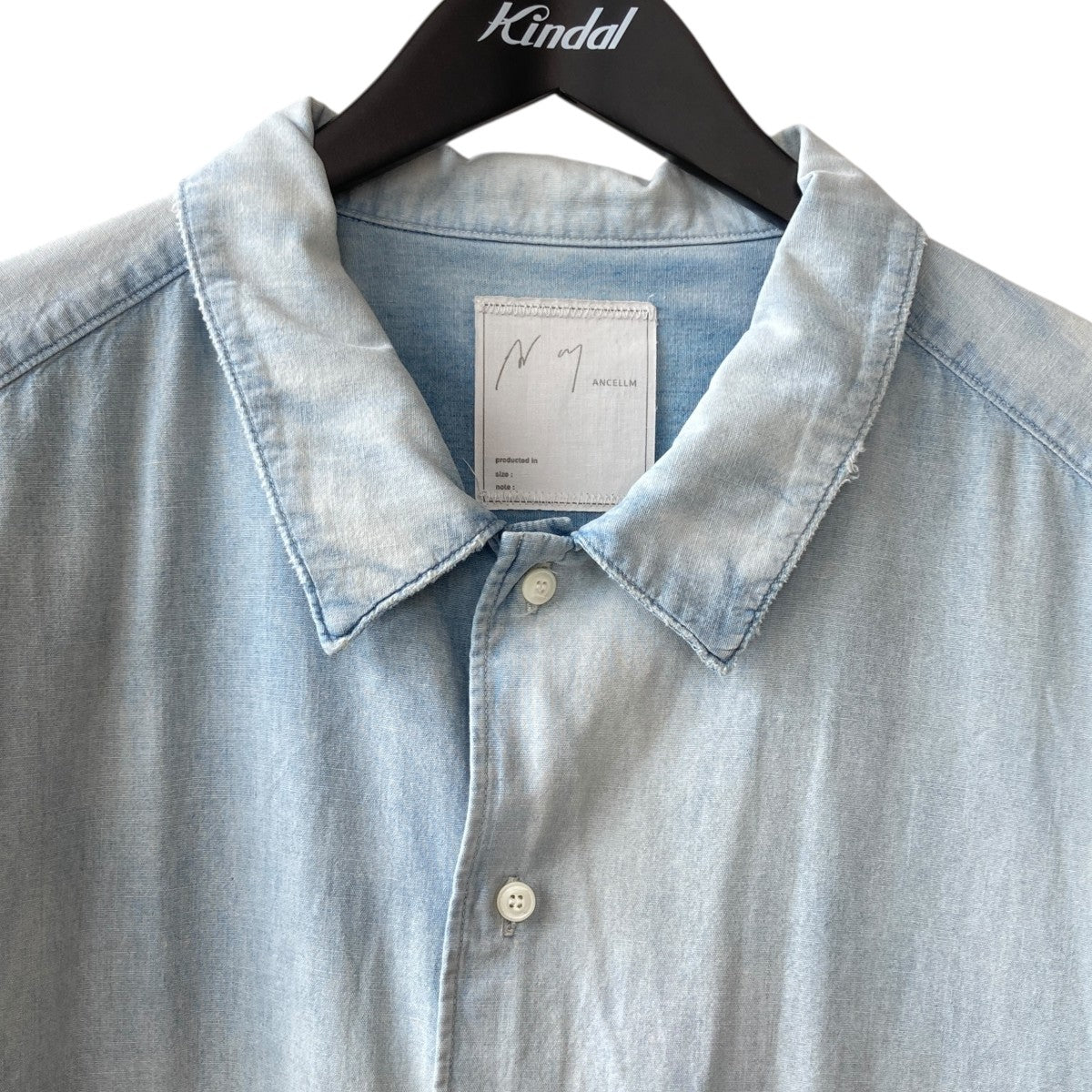 ANCELLM(アンセルム) AGING CHAMBRAY SHIRTシャンブレーシャツ