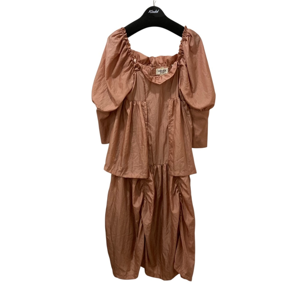 HOUGA dragee dressレイヤードナイロンワンピースHW08FD07 古着・中古-1枚目のアイテム画像