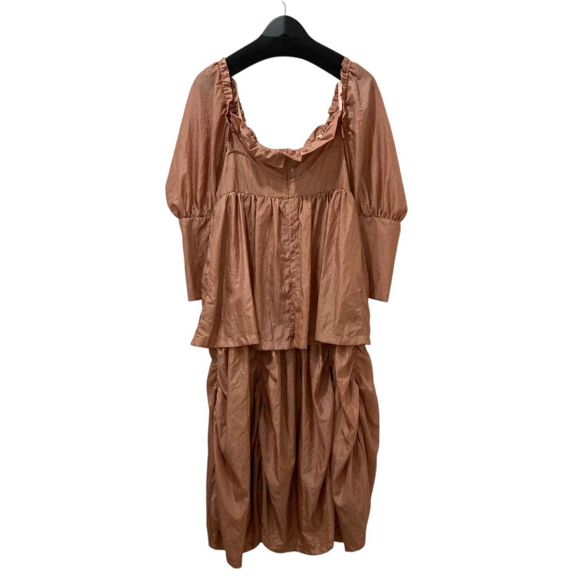 HOUGA dragee dressレイヤードナイロンワンピースHW08FD07 古着・中古-2枚目のアイテム画像