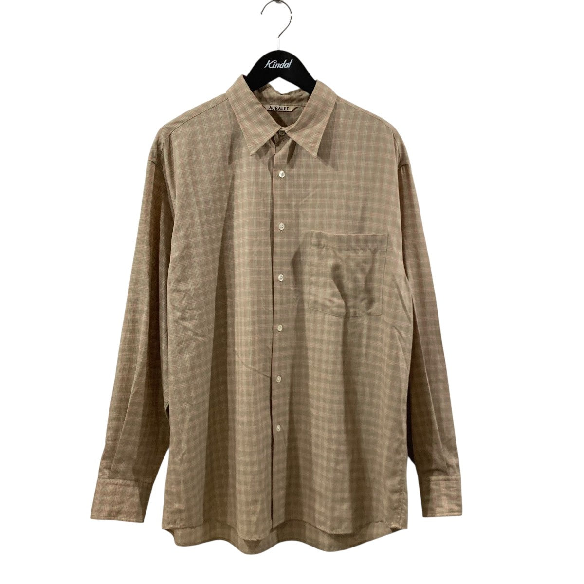 AURALEE(オーラリー) SUPER LIGHT WOOL CHECK SHIRTSチェック