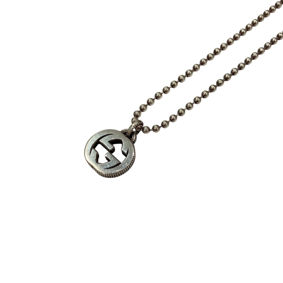 GUCCI インターロッキングGネックレス 古着・中古-1枚目のアイテム画像