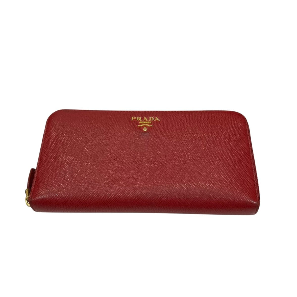 PRADA(プラダ) ラウンドジップ長財布 1ML506 レッド｜【公式