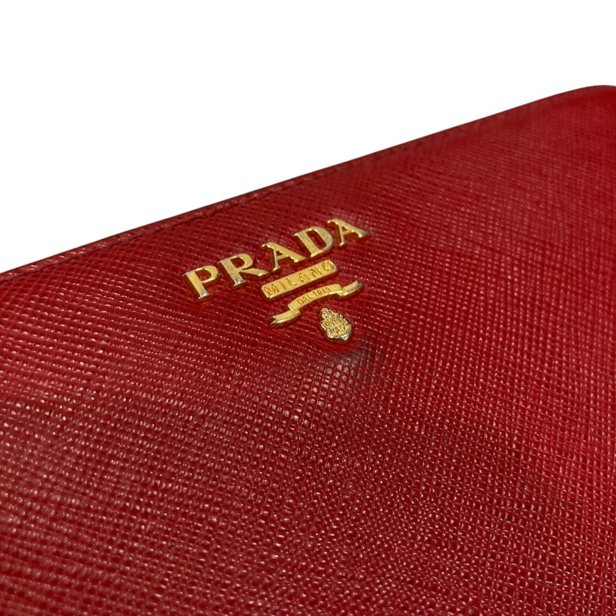 PRADA(プラダ) ラウンドジップ長財布 1ML506 レッド｜【公式】カインド
