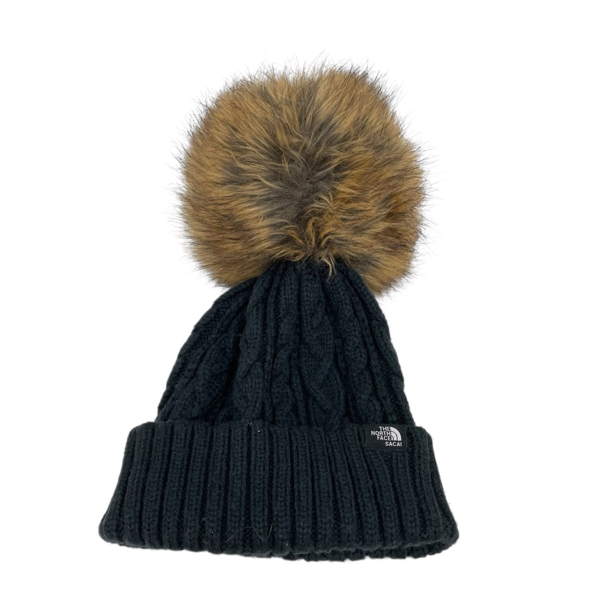 THE NORTH FACE × SACAI ニット帽 ファー付き sacai(サカイ) ニットキャップ・ビーニー(レディース) - 海外通販のBUYMA