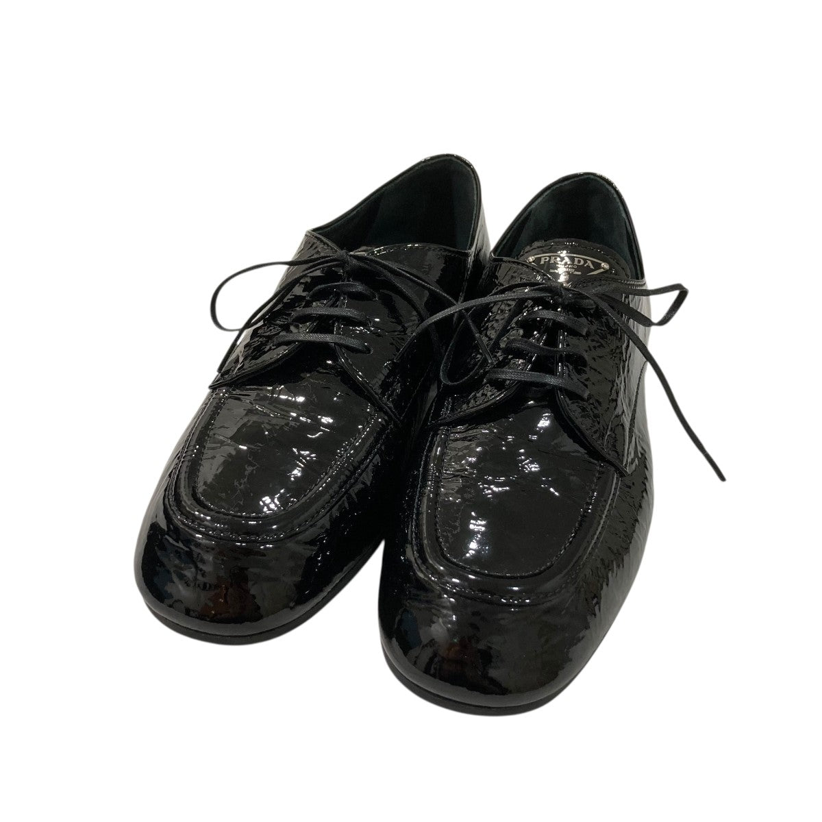 PRADA⭐︎プラダ　オープントゥ エナメルシューズ36 PRADA⭐︎プラダ オープントゥ エナメルシューズ36