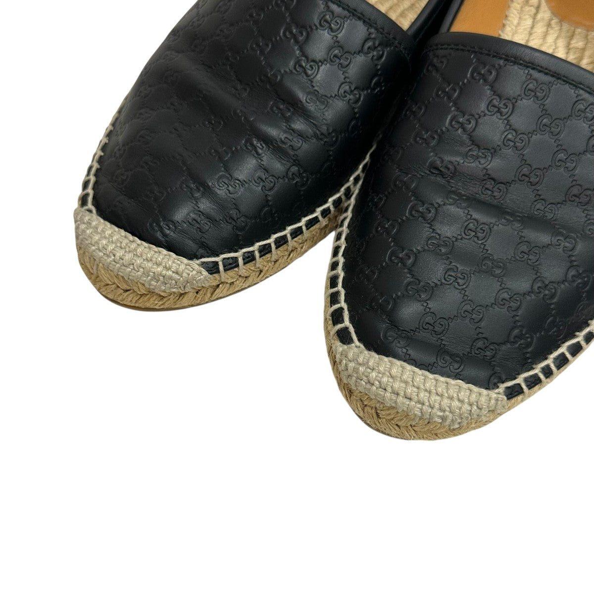 GUCCI(グッチ) エスパドリーユ567106 567106 ブラック×ベージュ