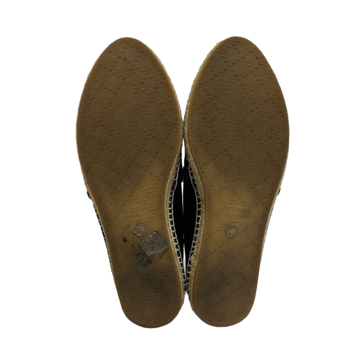 GUCCI(グッチ) エスパドリーユ567106 567106 ブラック×ベージュ サイズ