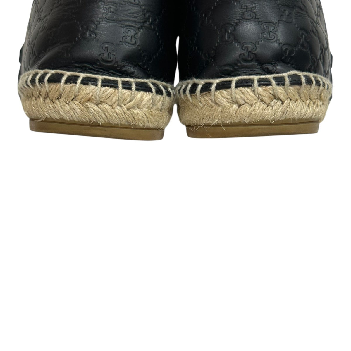 GUCCI(グッチ) エスパドリーユ567106 567106 ブラック×ベージュ サイズ