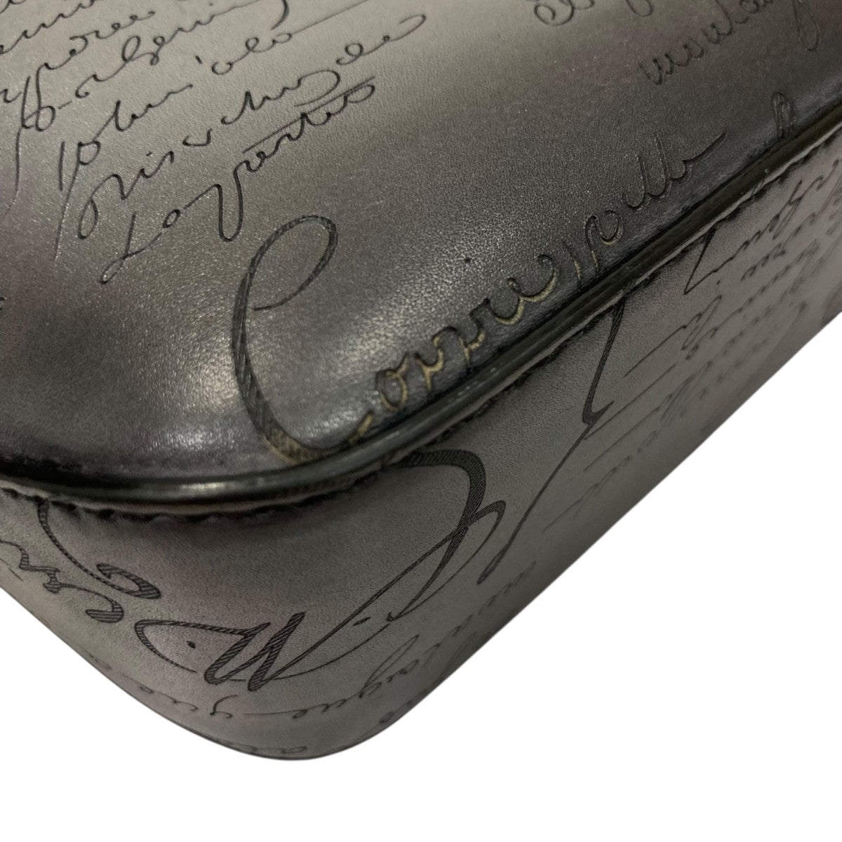 ☆美品☆Berluti ベルルッティ　トゥジュール　トートバッグ　グレー ベルルッティ カリグラフィ トゥジュール レザー トートバッグ グレー