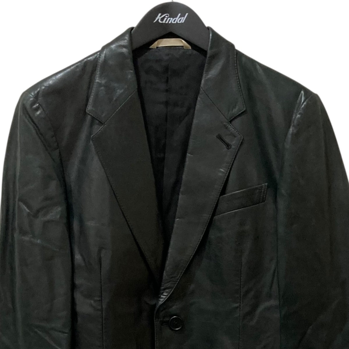 PAUL SMITH テーラードジャケット 牛革　レザー　1Bタイプ　L 美品】ポールスミスPaul Smith レザーテーラードジャケット牛革