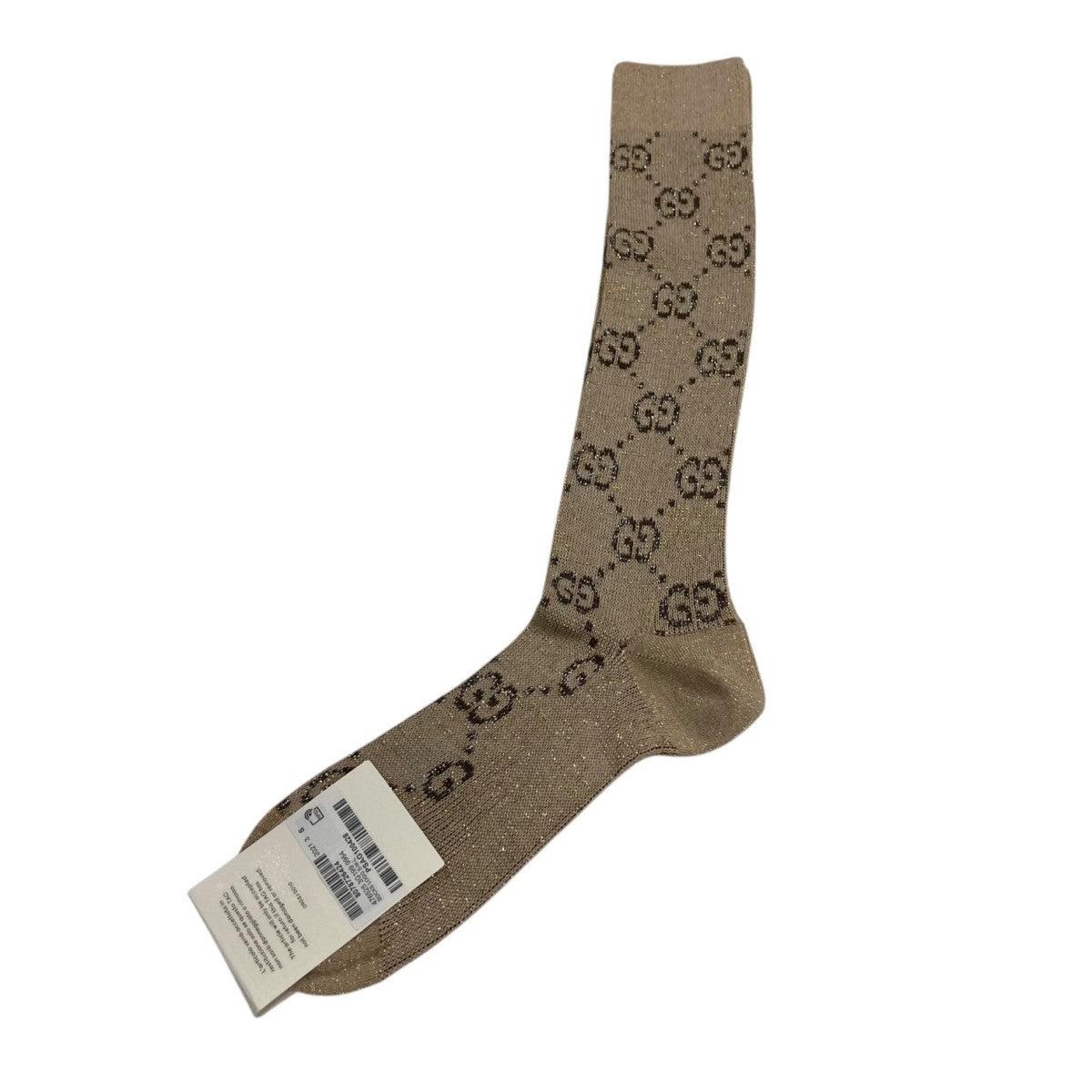 セール中♡GUCCI正規店購入　ゴールドラメ 　 ソックス　 美品 GUCCI(グッチ) ルレックスGG ラメ ソックス サイズ S｜【公式