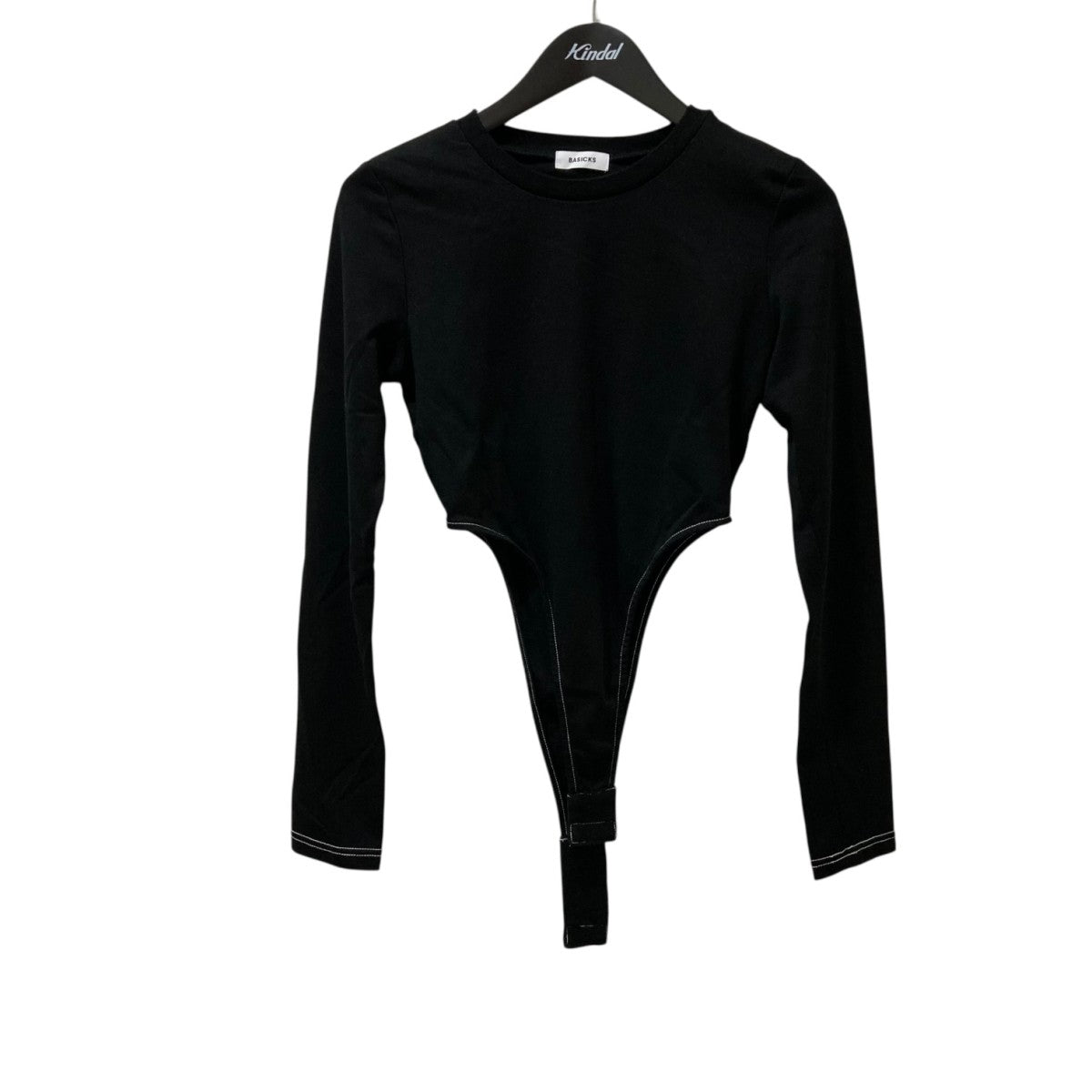 ベイシックス BASICKS 無地 Superfine Organic Body Suit BASICKS カットソー 81．1-0514W ブラック BASICKS(ベイシックス) 無地Superfine Organic Body Suit