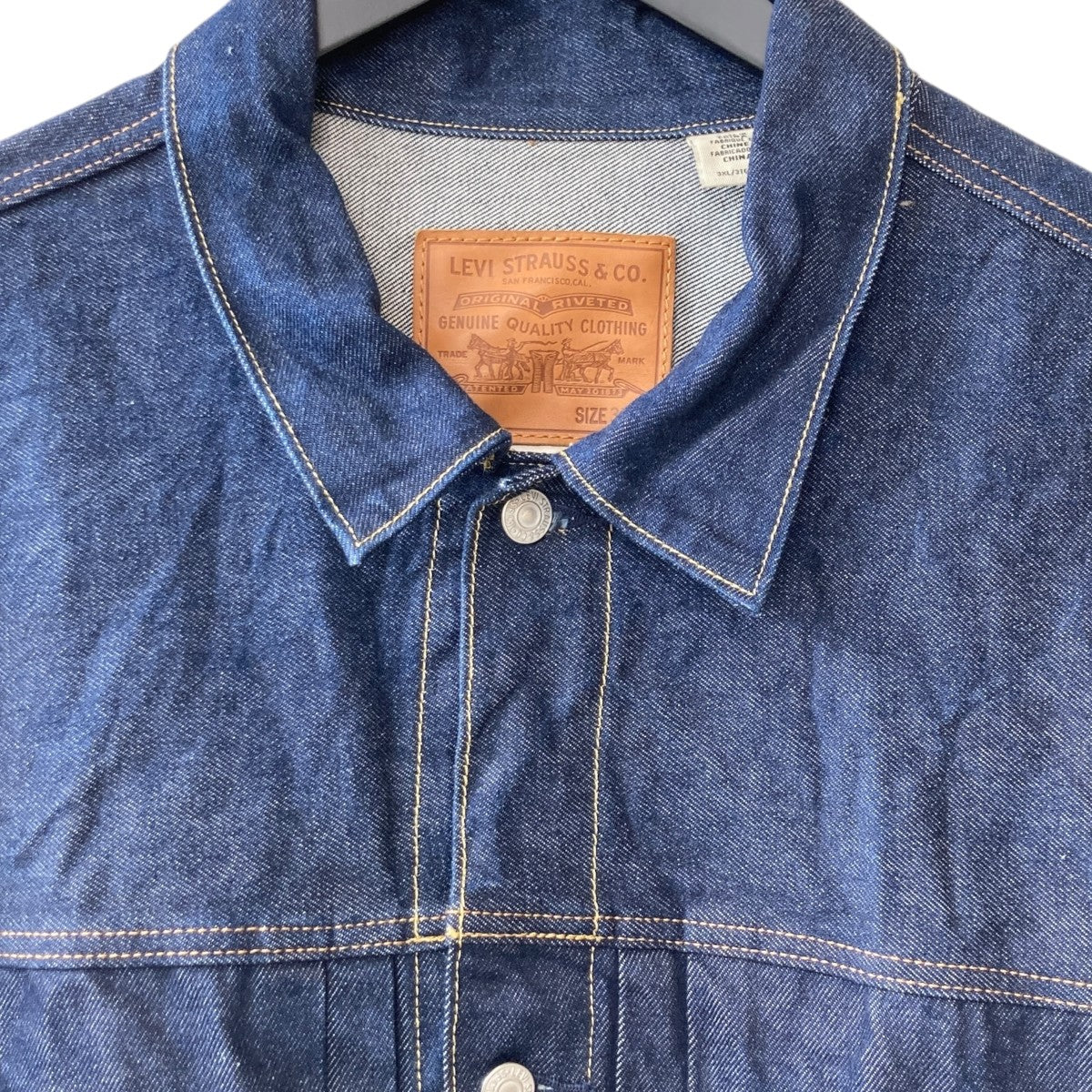 LEVI’S PReMIUM TRUCKER BIGE 2ndデニムジャケットPC9-0022T-0000 古着・中古-3枚目のアイテム画像