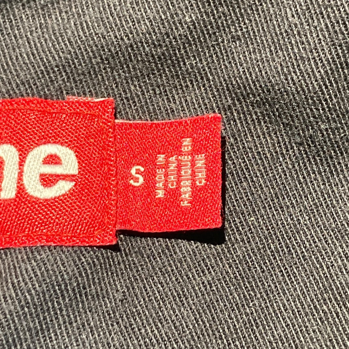 Supreme アートプリント 半袖シャツ L 黒 Supreme(シュプリーム) Reflective Stripe S S Work Shirt半袖