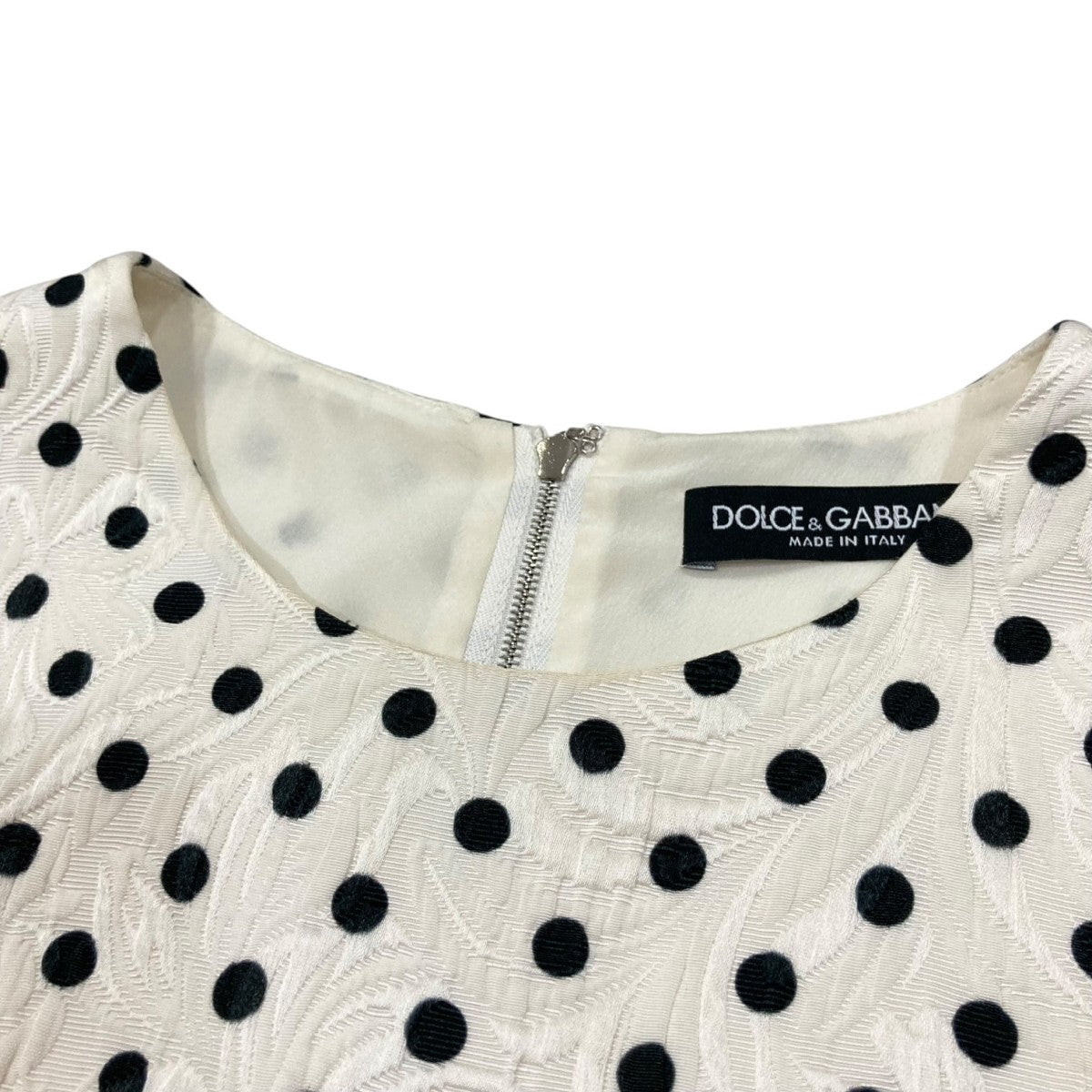 Dolce & Gabbana ノースリーブ トップス サイズ38 アイボリー 新品未使用 DOLCE＆GABBANA レディース トップス